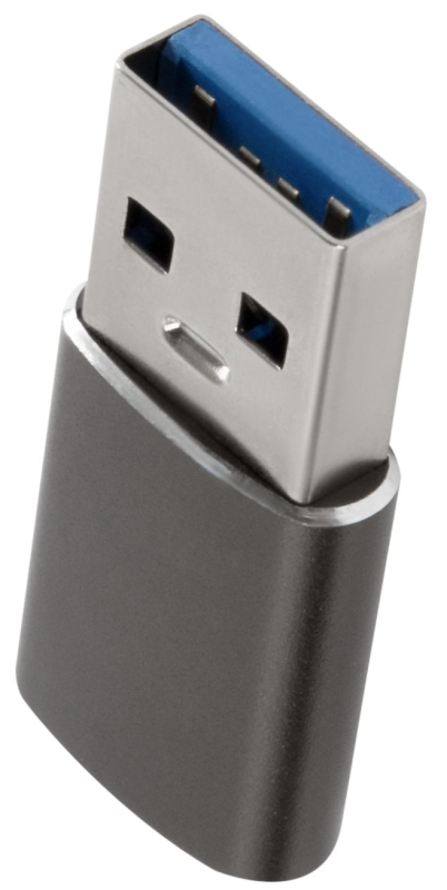 Адаптер moonfish USB-A – USB-C, серый