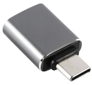 Адаптер moonfish USB-C – USB-A 3.0 LED, серый космос