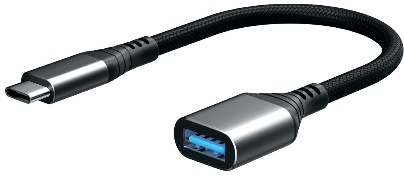 Адаптер moonfish USB-C – USB-A 3.0, серый
