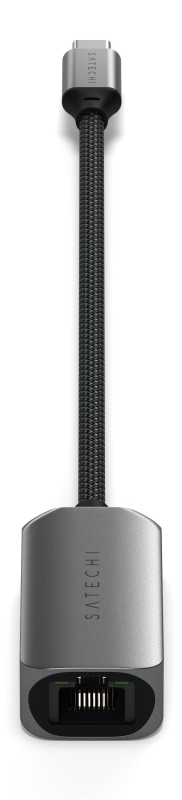 Адаптер Satechi USB-C – Ethernet, серый космос