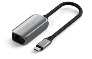 Адаптер Satechi USB-C – Ethernet, серый космос