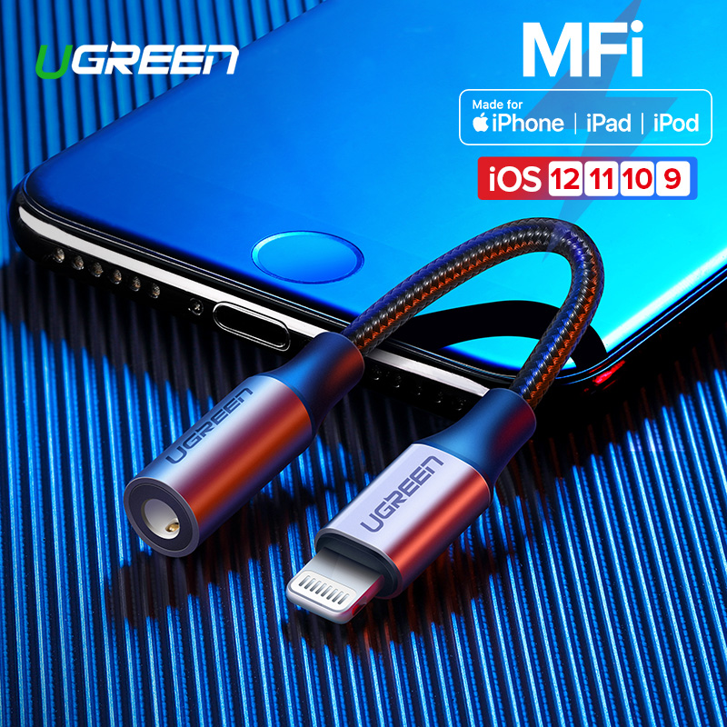 Адаптер UGREEN US211 Lightning – mini Jack