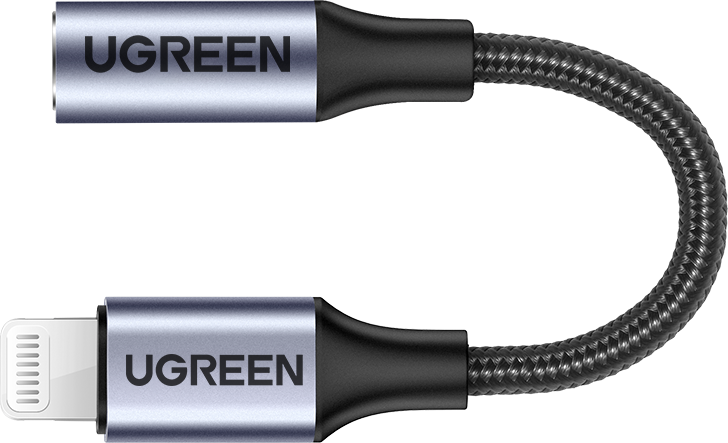 Адаптер UGREEN US211 Lightning – mini Jack