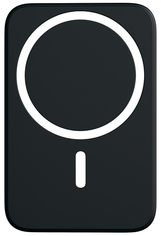 Аккумулятор moonfish MagSafe, 5000 мАч, soft-touch, черный