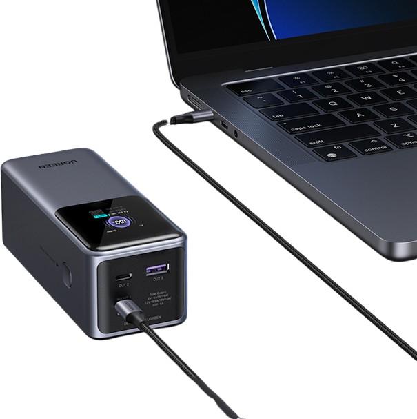 Аккумулятор UGREEN PB721, PD, 20000 mAh, серый