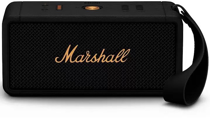 Акустика портативная Marshall Middleton, черный + бронзовый