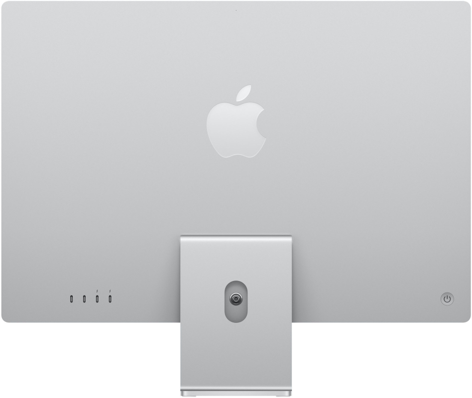 Apple iMac 24″ Retina 4,5K, M3 (8C CPU, 10C GPU, 2023), 8 ГБ, 256 ГБ SSD, серебристый