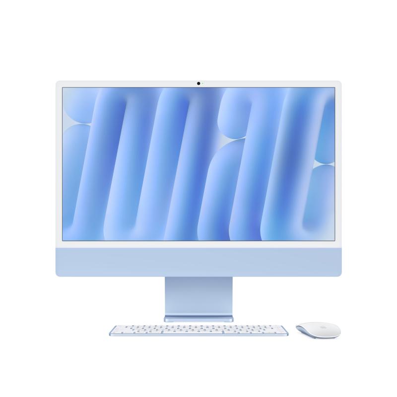 Apple iMac 24″ Retina 4,5K (M4 10C CPU, 10C GPU, 2024), 16 ГБ, 256 ГБ SSD, голубой