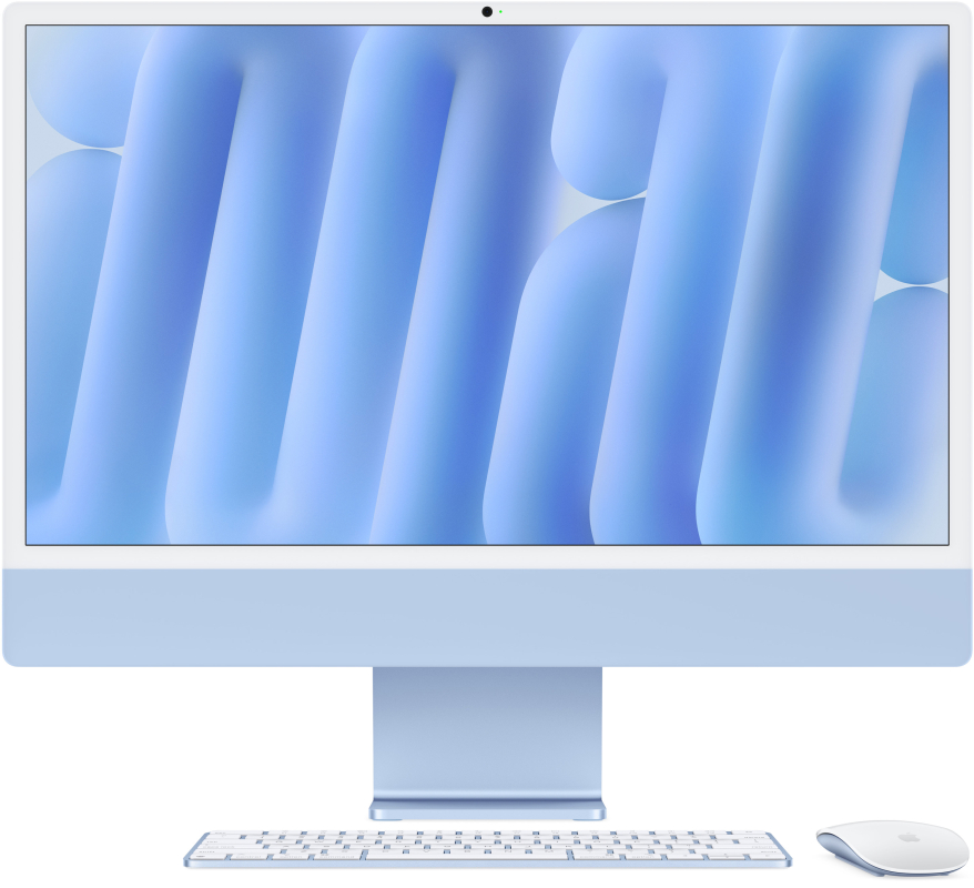 Apple iMac 24″ Retina 4,5K (M4 10C CPU, 10C GPU, 2024), 16 ГБ, 256 ГБ SSD, голубой