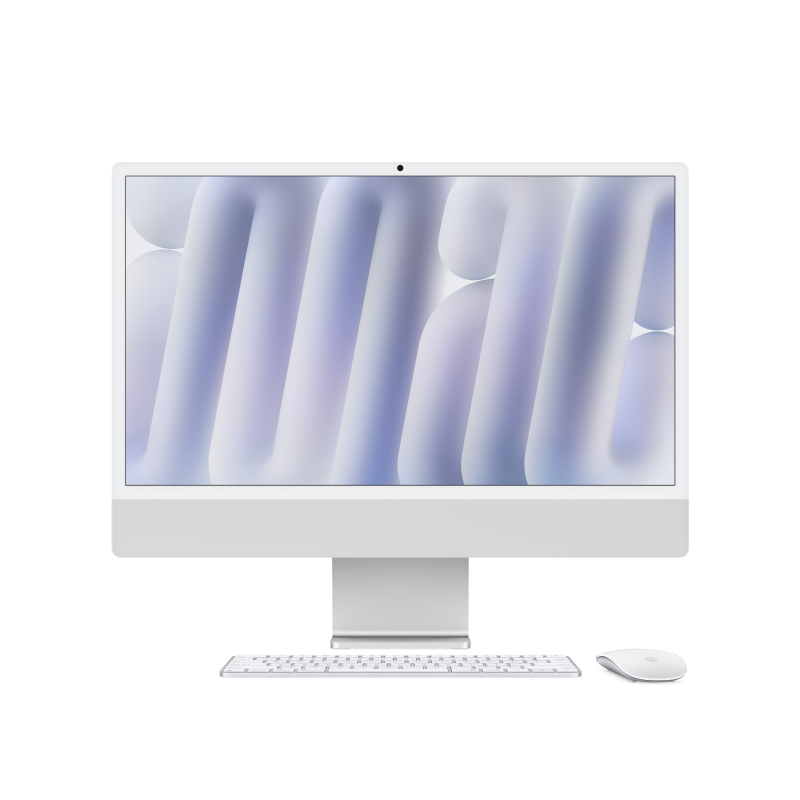 Apple iMac 24″ Retina 4,5K (M4 10C CPU, 10C GPU, 2024), 16 ГБ, 256 ГБ SSD, серебристый
