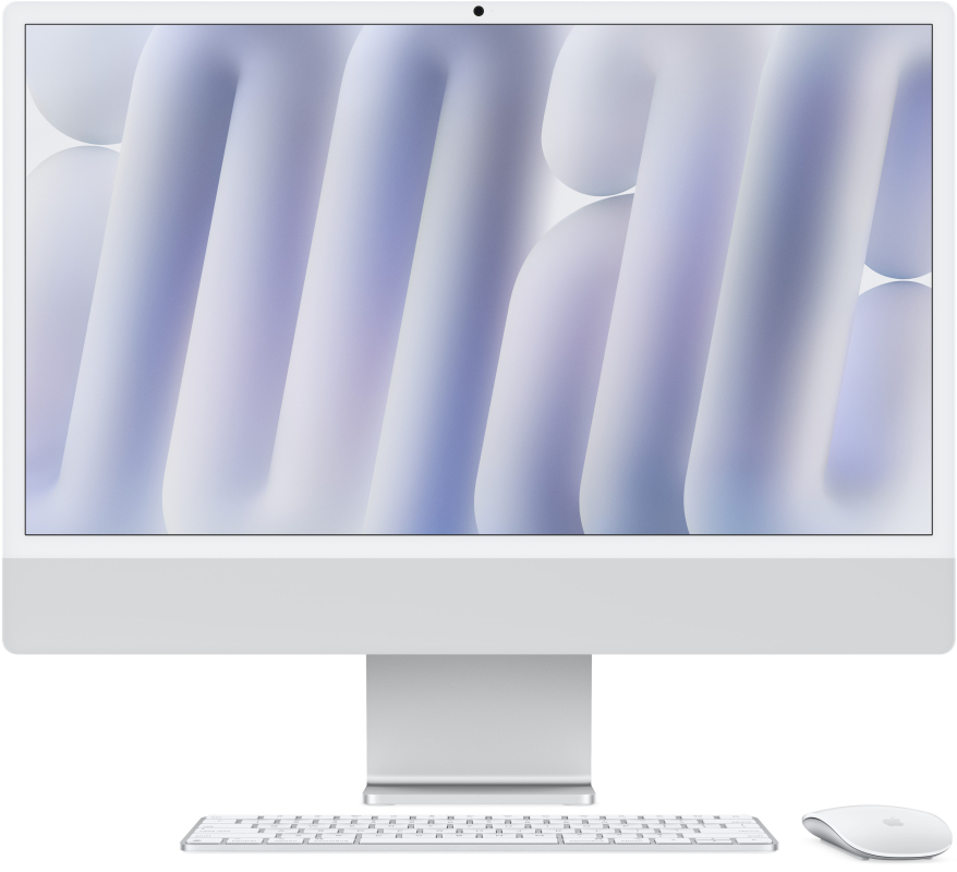 Apple iMac 24″ Retina 4,5K (M4 10C CPU, 10C GPU, 2024), 16 ГБ, 256 ГБ SSD, серебристый