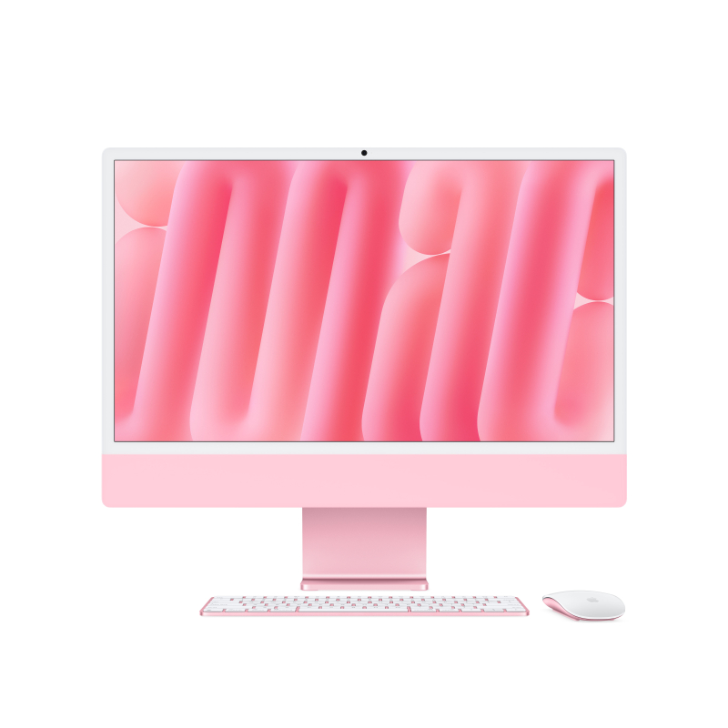 Apple iMac 24″ Retina 4,5K (M4 10C CPU, 10C GPU, 2024), 16 ГБ, 512 ГБ SSD, розовый