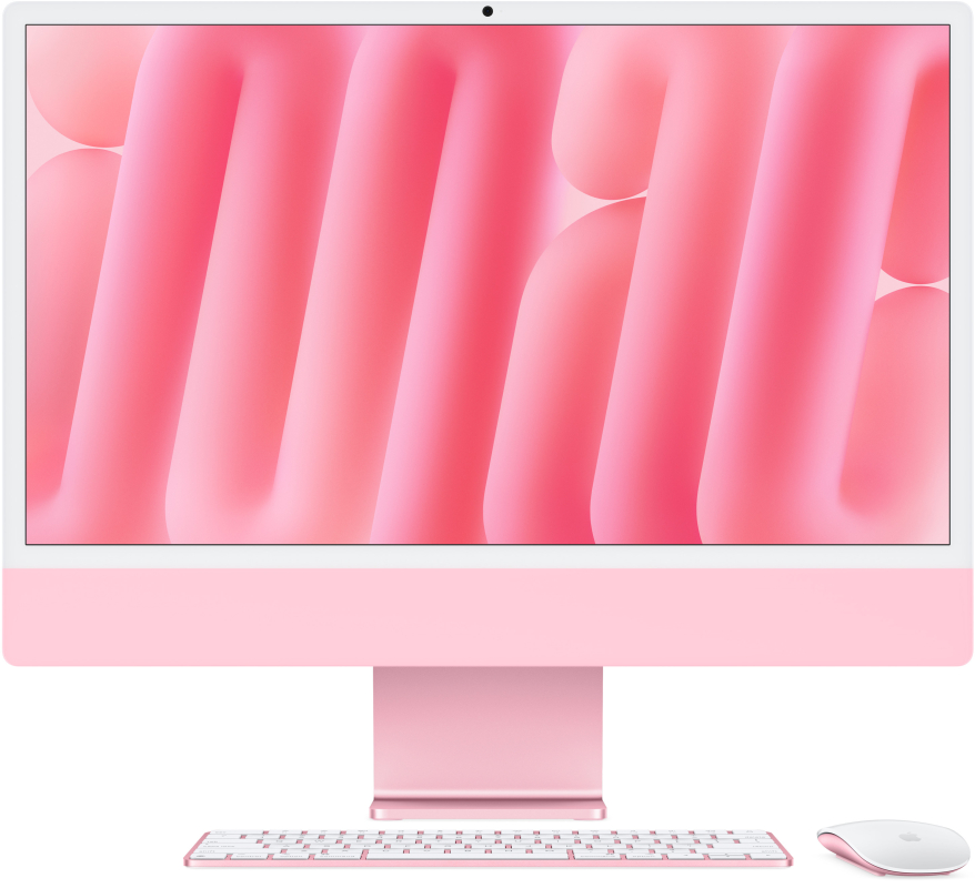 Apple iMac 24″ Retina 4,5K (M4 10C CPU, 10C GPU, 2024), 16 ГБ, 512 ГБ SSD, розовый