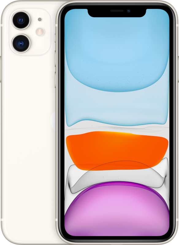 Apple iPhone 11, 64 ГБ, белый (новая комплектация)