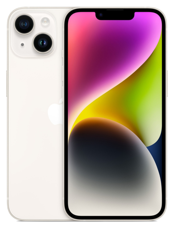 Apple iPhone 14 dual-SIM 256 ГБ, «сияющая звезда»