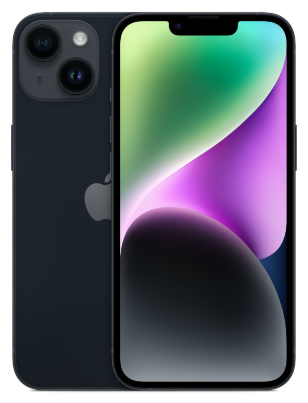 Apple iPhone 14 dual-SIM 256 ГБ, «тёмная ночь»