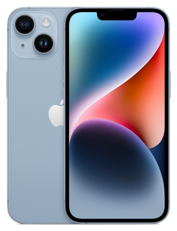 Apple iPhone 14 SIM 256 ГБ, голубой