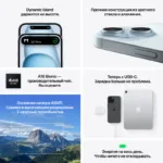 Apple iPhone 15 dual-SIM 256 ГБ, черный