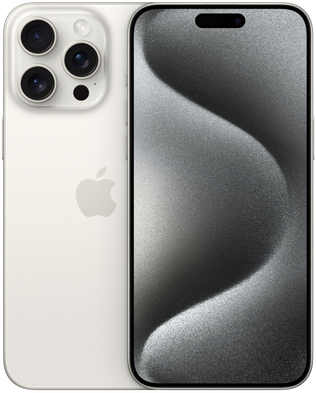 Apple iPhone 15 Pro Max dual-SIM 256 ГБ, «титановый белый»