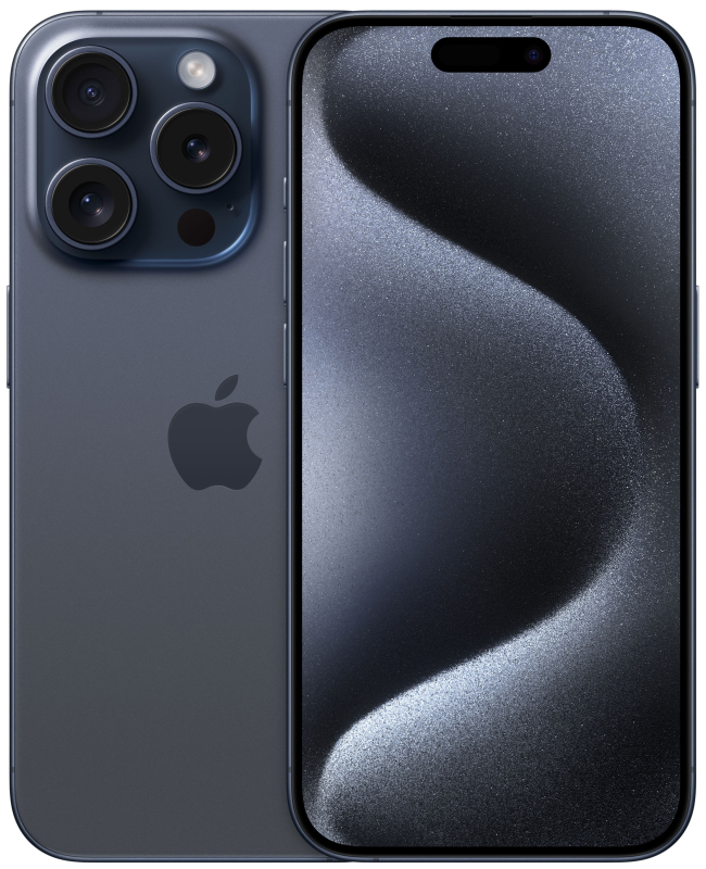 Apple iPhone 15 Pro SIM 1 ТБ, «титановый синий»