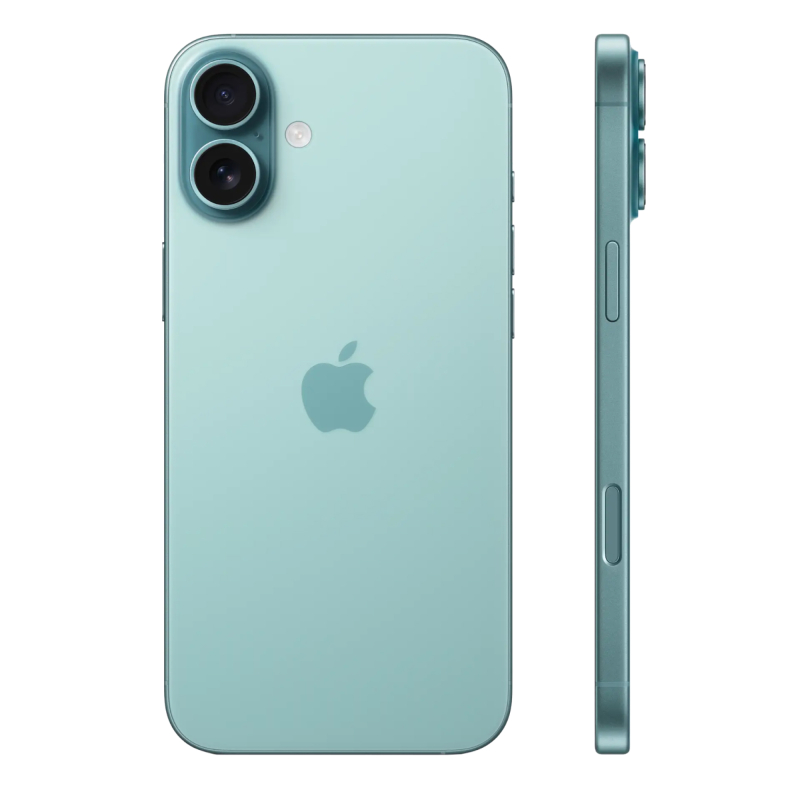 Apple iPhone 16 Plus SIM 256 ГБ, бирюзовый