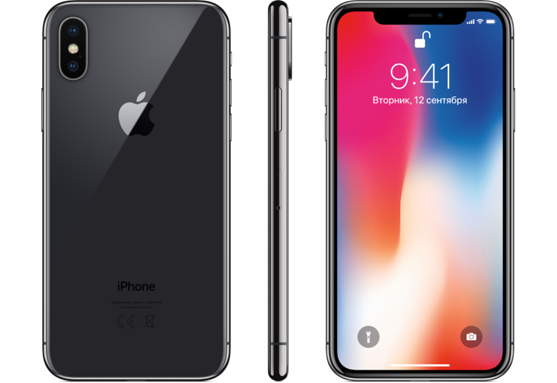 Apple iPhone X, 256 ГБ, «серый космос»