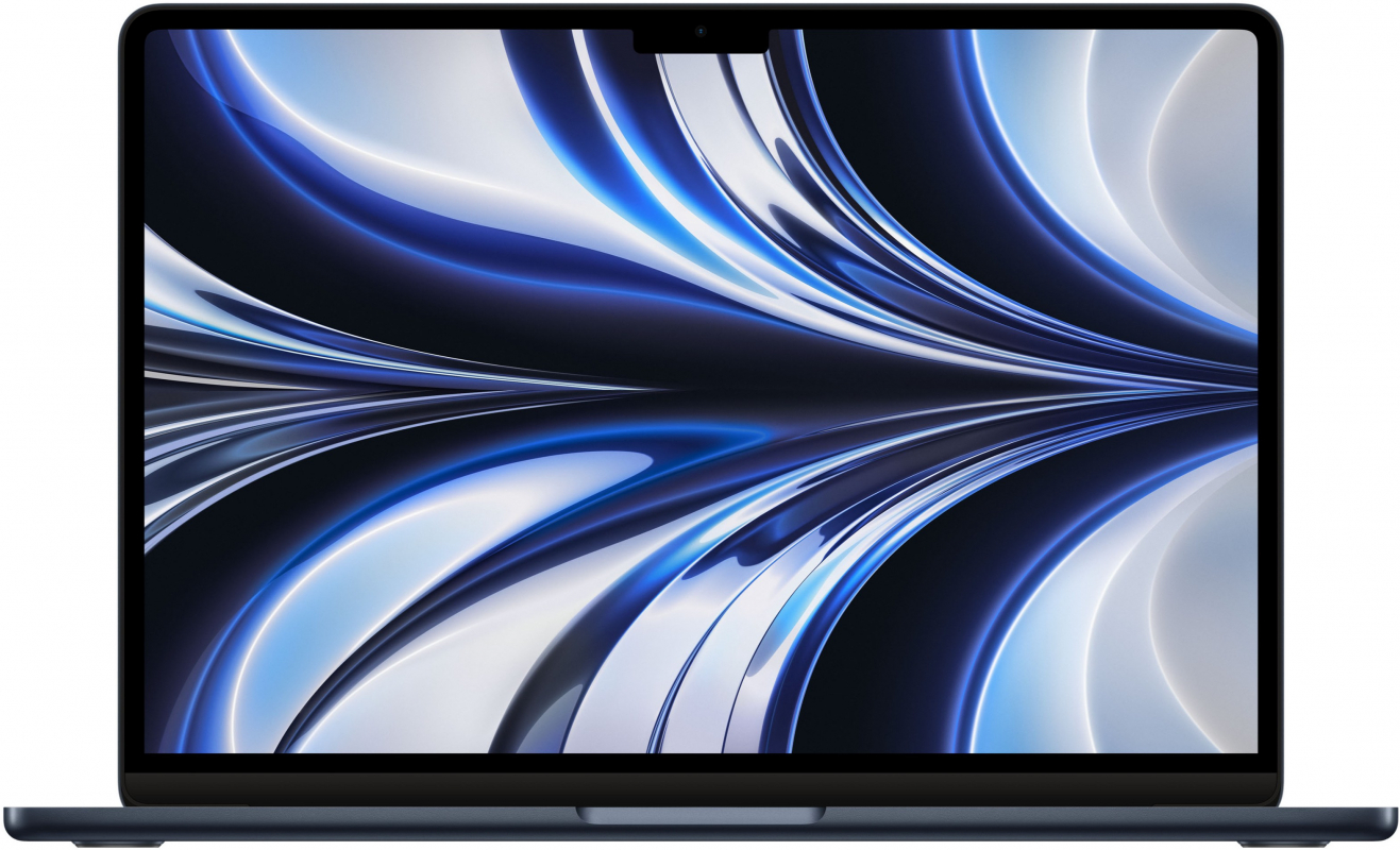 Apple MacBook Air 13″ (M2, 8C CPU/8C GPU, 2022), 16 ГБ, 256 ГБ SSD, «полуночный черный»