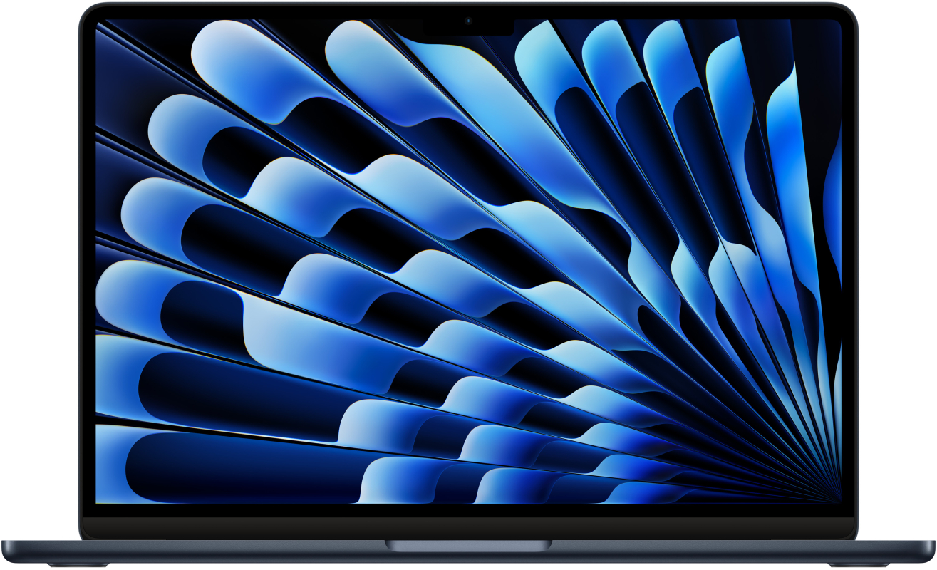 Apple MacBook Air 13″ (M3, 8C CPU/10C GPU, 2024), 16 ГБ, 2 ТБ SSD, «полуночный черный»