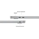Apple MacBook Air 13″ (M3, 8C CPU/8C GPU, 2024), 8 ГБ, 256 ГБ SSD, серебристый
