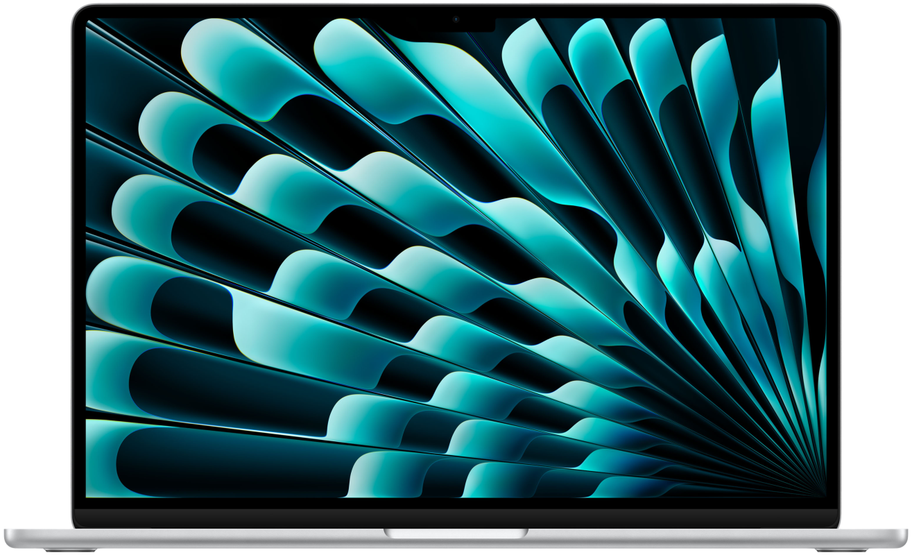 Apple MacBook Air 15″ (M2, 8C CPU/10C GPU, 2023), 8 ГБ, 512 ГБ SSD, серебристый