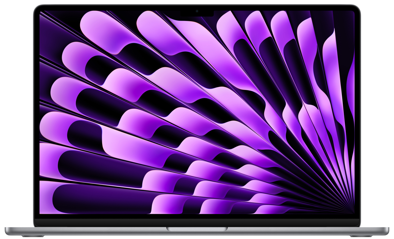 Apple MacBook Air 15″ (M3, 8C CPU/10C GPU, 2024), 24 ГБ, 512 ГБ SSD, «серый космос»
