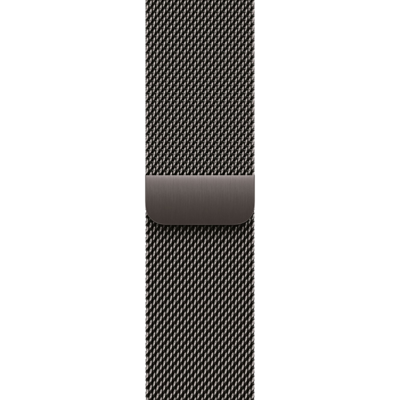 Apple Watch Series 10, 46 мм, корпус из титана цвета сланцевый титан, спортивный ремешок цвета «миланская петля» сланцевый M/L