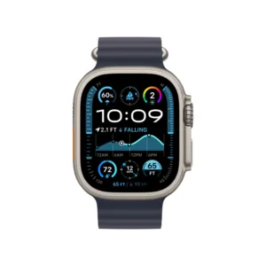 Apple Watch Ultra 2 GPS + Cellular, 49 мм, корпус из бежевого титана, ремешок Ocean темно-синего цвета