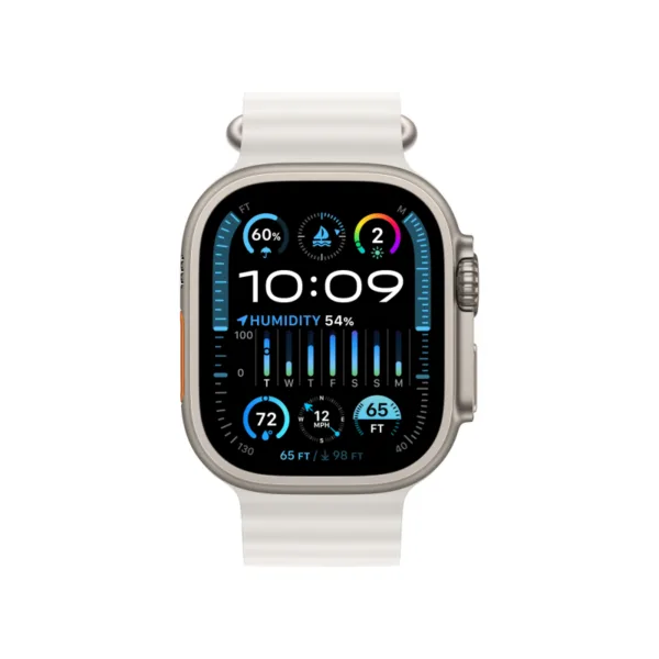 Apple Watch Ultra 2 GPS + Cellular, 49 мм, корпус из титана, ремешок Ocean белого цвета