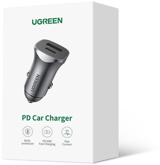Автомобильное зарядное устройство EnergEA CD130 USB-C + USB-A, 30 Вт, серый