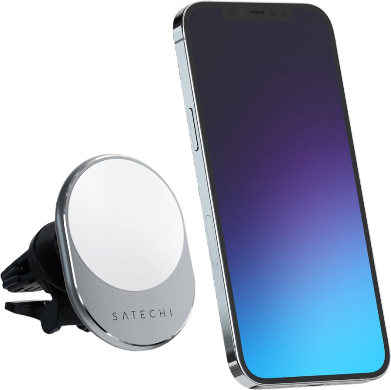 Автомобильное зарядное устройство Satechi Magnetic Wireless Car Charger, серый космос