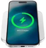 Беспроводное зарядное устройство Nomad Base One V2 MagSafe, с поддержкой MagSafe, 15Вт, серебристый