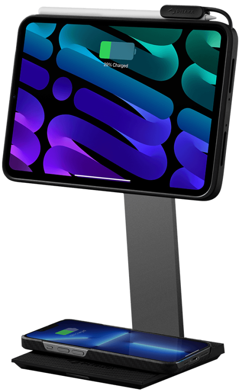 Беспроводное зарядное устройство Pitaka MagEZ Charging Stand для iPad, черный