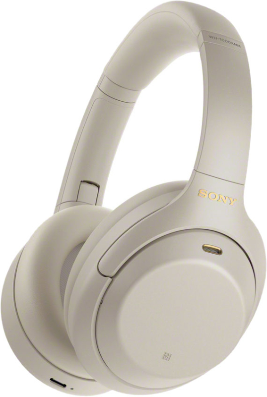 Беспроводные наушники Sony WH-1000XM4 Bluetooth, серебристый
