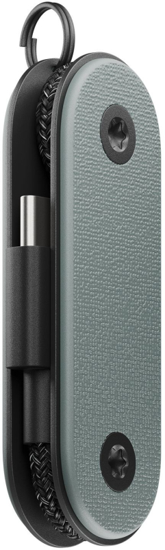 Брелок Native Union Pocket + кабель USB-С – USB-С, пластик, зеленый