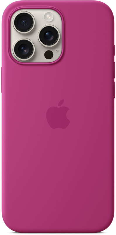 Чехол Apple для iPhone 16 Pro Max Silicone with MagSafe, фуксия