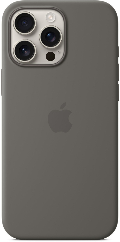 Чехол Apple для iPhone 16 Pro Max Silicone with MagSafe, серый