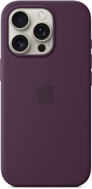 Чехол Apple для iPhone 16 Pro Silicone with MagSafe, сливовый