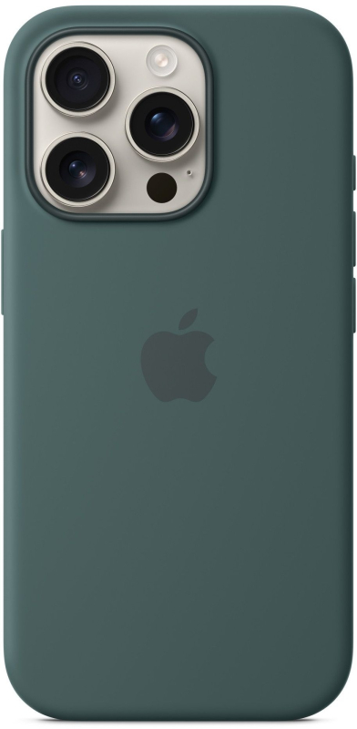 Чехол Apple для iPhone 16 Pro Silicone with MagSafe, зеленый
