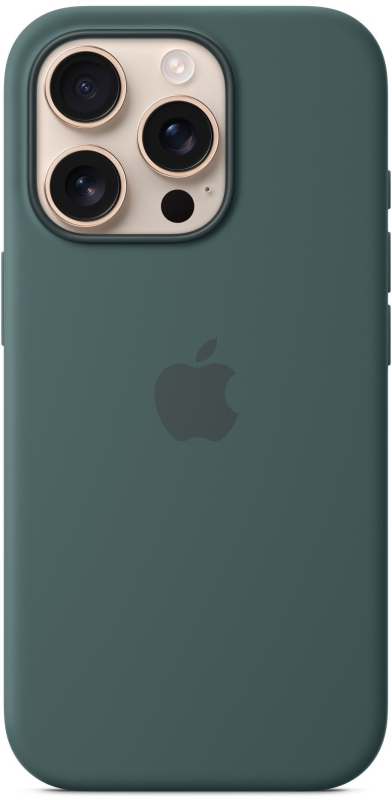 Чехол Apple для iPhone 16 Pro Silicone with MagSafe, зеленый
