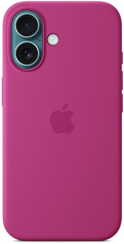 Чехол Apple для iPhone 16 Silicone MagSafe, фуксия