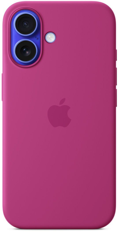 Чехол Apple для iPhone 16 Silicone MagSafe, фуксия