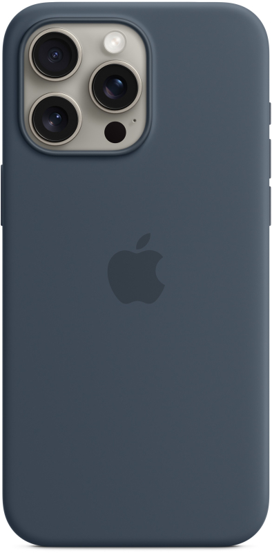 Чехол Apple MagSafe для iPhone 15 Pro Max, силикон, «грозовая туча»