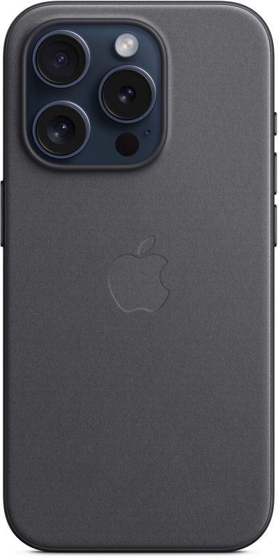 Чехол Apple MagSafe FineWoven для iPhone 15 Pro, черный