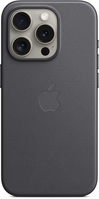 Чехол Apple MagSafe FineWoven для iPhone 15 Pro, черный